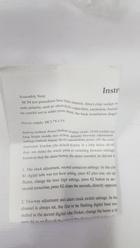 Отзыв о товаре Цифровые 4-битные электронные часы STC12C2052 C51, набор для самостоятельной сборки, для arduino от пользователя J***n