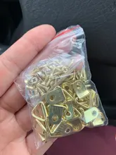 50 Uds. De ganchos de pared de fotos con tornillos, dorados, plateados, negros, triangulares, colgantes de aceite, cuadro con imagen de espejo