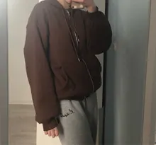 BiggOrange-Sudadera con cremallera para mujer, chaqueta de invierno, sudaderas de talla grande, bolsillos clásicos, jerséis de manga larga