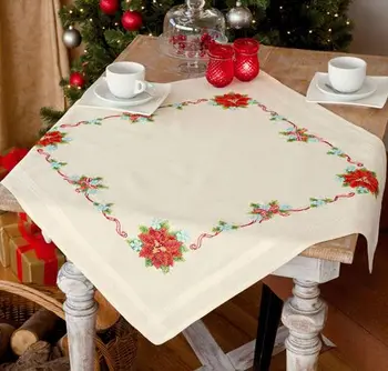 

Ververvaco tablecloth 'пуансеттия and ribbon '80x80 cm