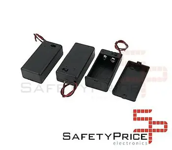 

Battery holder with lid and switch for battery 9V battery holder Arduino SP P030