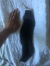 Cinta en extensiones de cabello humano Real pelo brasileño 20 piezas/40PCS máquina Remy sedoso recto sin fisuras de la trama de la piel 2,5 g/PCS