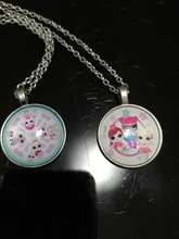 Girl Necklace Glass Glamour Bulge Anime Fashion Cartoon Peripheral HOT