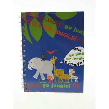 

Notepad child Jungle tops rigid plasticized leaf striped. Format: A5