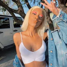 Vallbest-mechones de cabello liso 613 rubio con cierre, extensiones de cabello humano mechones malasio con cierre de encaje, pelo Remy para bebé