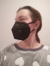 Mascarilla KN95 de 6 capas, máscara FFP3 KN95 con filtro de carbón activado, antipolvo