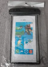 Funda de teléfono resistente al agua, cubierta seca para deportes acuáticos, buceo, esquí y piscina, tamaño de 6 pulgadas