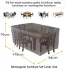 Outdoor Garden Furniture Covers for All Weathers 600D Oxford for Patio Rattan Table Chair Sofa Waterproof Dust 170 x 94x70cm 6