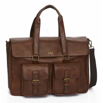 

Sax - Leather briefcase with removable shoulder strap - SX2313