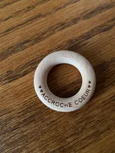 Lets Make-anillos de madera para dentición de bebé, roedores de madera de arce Natural de superficie lisa 98/70/55/40mm, sin Bpa, 50 Uds.