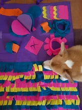 Blanket Activity-Mat Feeding-Mat Puzzle Dog-Snuffle-Mat Foraging Nosework Food-Training