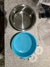 Pet-Supplies Water-Bowl Pet-Food Stainless-Steel Drinking-Dish Cat Round Puppy Square