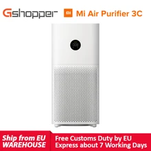 Purificateur d'air Xiaomi Mijia Mi 3C avec écran digital LED et filtre HEPA,bonne qualité, contrôle intelligent via application Wifi et par la voix grâce à une intelligence artificielle intégrée,