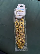 Necklace Pet-Accessories Photos-Props Cat-Chain Kitten Show-Off-Collar Gold Puppy Dogs