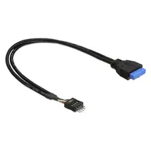 USB 2,0 к USB 3,0 Внутренний кабель DELOCK 83792 0,6 м штепсельная вилка