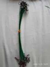 Leader Leash Swivel-Fishing-Accessory Steel-Wire 15cm-30cm Anti-Bite with Olta 20PCS