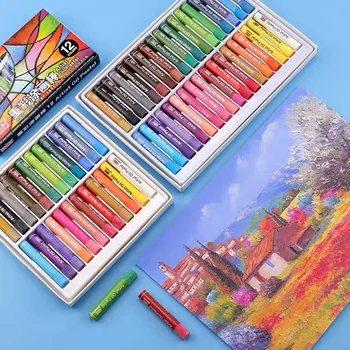 

Artist Oil Pastel professional colors pencil set rich intence color pigments for overlapping blending creating embossing effect