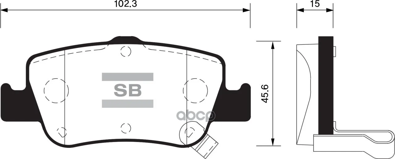 Колодки Тормозные Toyota Auris 1.33-2.2 07-(Великобритания) Задние Sangsin Brake Sp1501 Sangsin brake арт. SP1501