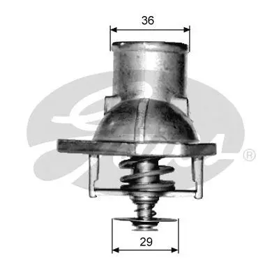 Термостат OPEL OMEGA 1.8-2.0 86-94 / VECTRA B 1.6-2.0-02 GATES
