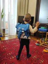 Mochila de elefante con dibujos animados para niños y niñas, morral escolar para guardería, mochila con la parte posterior blanda