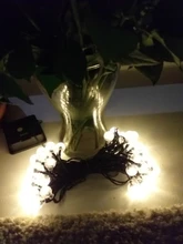 Fairy-Lights Crystal-Ball Led-String Solar-Lamp Christmas-Decor Power Garden Outdoor