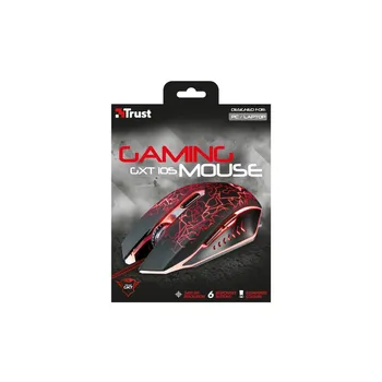 

Trust Mouse Gaming Gxt105 Izza. Led lighting. Ambidextrous.
