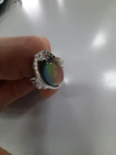 Vintage Color Retro cambio anillo Oval emoción sentimiento cambiante anillo de Control de temperatura de Color anillos para las mujeres