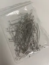 No se destiñe 100 unids/lote 20-70mm 316 pernos de bola de acero inoxidable hallazgos cabeza de bola pines para la fabricación de joyería DIY suministros Accesorios