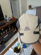 AONIJIE-Sombrero de pesca E4089 Unisex, gorra visera para exteriores, protección solar UPF 50 con cubierta de solapa de cuello y Oreja extraíble para senderismo