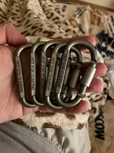 LLavero de mosquetón con hebilla a presión anilla en D, herramientas EDC para campamento, viaje, fácil de llevar, piezas duraderas de aleación de aluminio para exteriores