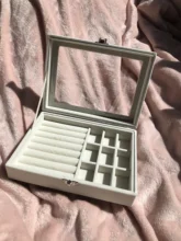 Box Earring Tray-Holder Storage-Case Display-Organizer Jewelry Velvet Portable Fashion
