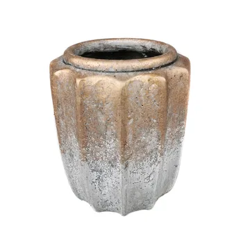 

Ceramic pot ELODIE ribeted height S