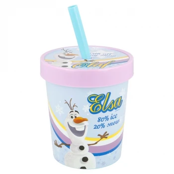 

DAILY USE ICE CREAM TUB STRAW TUMBLER 560 ML | FROZEN