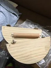 2 Layer Bird Wooden Platform for Chinchilla Hamster Small Animals Exercise Toy PXPC