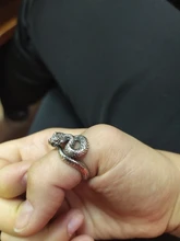 Anillo de serpiente Chapado en plata y Rattlesnake para hombre y mujer, Joyería Moderna de estilo Hip Hop, Punk, para fiesta y motocicleta