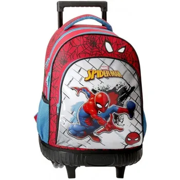 

Marvel Spiderman Red backpack 2 wheels, Red