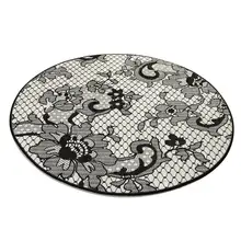 Antdecor Antrasit тематический круглый коврик для ванной, круглый ковер 4" 100 см