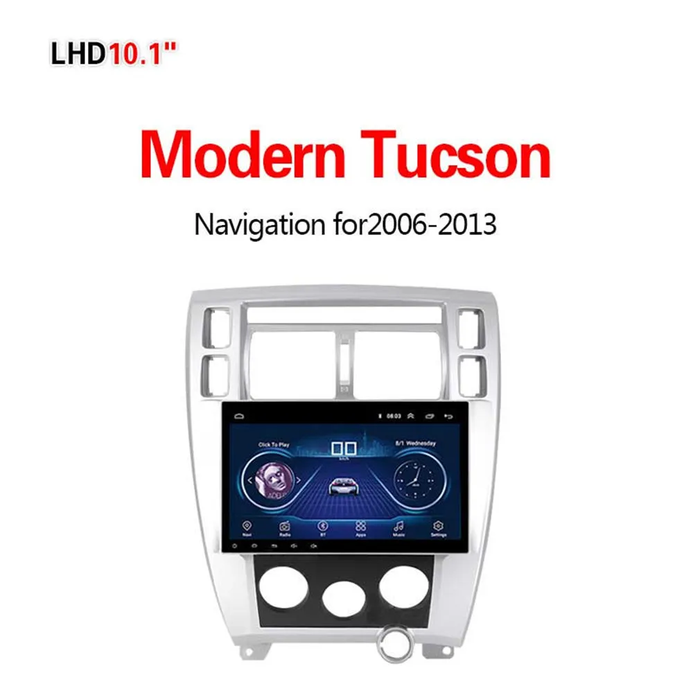 WIFI 1G16G Lionet gps навигация для автомобиля современный Tucson 2006-2013 10,1 дюймов LH2007Y - Размер экрана, дюймов: WIFI 1G16G
