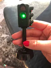 Miniseñal de tráfico con luz LED para niños, juguete educativo Montessori para Aprendizaje de tráfico, regalo de cumpleaños