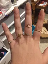 Conjunto de anillos de oro rosa para mujer, joyería punk, vintage, venta indefinida, venta al por mayor, accesorios de Navidad 2020