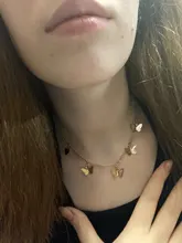 Collar de mariposa con colgante de cadena para mujer, gargantilla de cuentas en capas, de Color dorado y plateado, joyería Bohemia para playa, regalo barato
