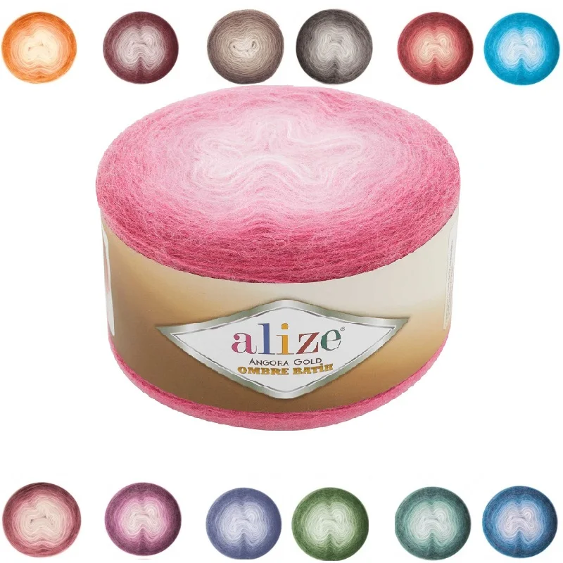 Alize Ангорский Золотой Омбре пряжа для торта 150gr 825mt % 20 Шерсть 80 акрил Сделай Сам