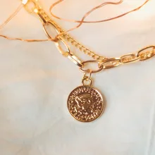 VKME-Conjunto de pulseras de cadena cubana Punk para mujer, brazaletes con abalorios de Color dorado grueso, estilo bohemio, Miami, 4 Uds.