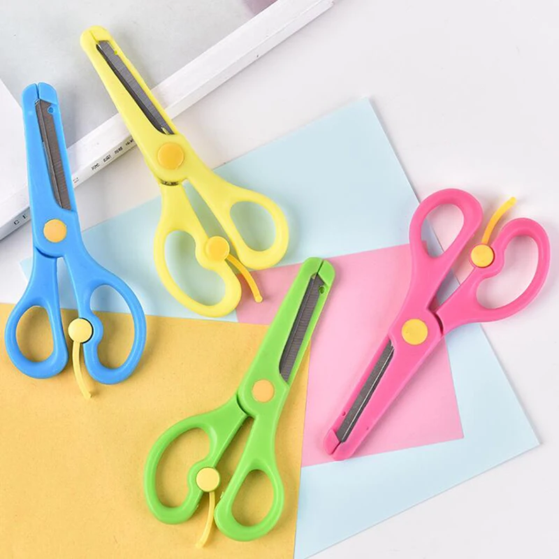 Kokuyo Pastel Cookie Color Scissor Safe For Kids Children Diy Transparent  Resin Scissors Cutter Stationery Office School F563 - Scissors - AliExpress