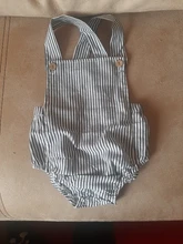 Ropa de verano para bebé de 0 a 3 años, Body de algodón para recién nacido, mono informal liso a rayas, trajes para el sol, 2019