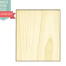 Квадратная Деревянная вырезка-на заказ Выберите свой размер-лазерная резка Деревянные Художественные товары для рукоделия Настенный декор свадебный детский DCS0030