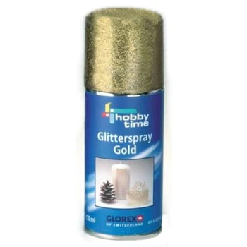 

63009692 spray with sequins, gold, 150 ml. Gloria ex