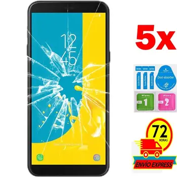 

5x Protectors Screen Tempered Glass for for SAMSUNG GALAXY J6 PLUS 2018 (Generico, Not Full SEE INFO) KIT