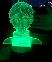 Led-Night-Light Table-Lamp Hinata-Figure Manga Gadget Bedroom-Decor Acrylic Anime Haikyuu