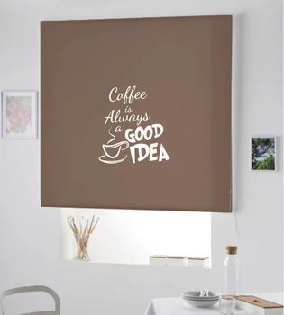 

Blind Iroa with themed company/Cafe good idea! ROLLER BLINDS TRANSLUCENT! (CAFE 100X175)